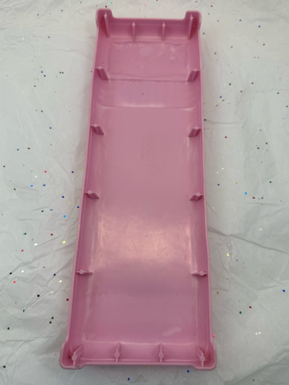 Pink Floral Embossed REPLACEMENT bed 2021 Barbie Dream house - Picture 3 of 4